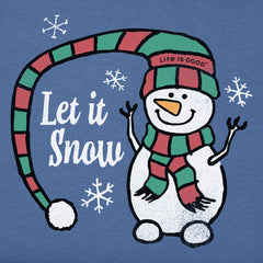 Men's Let it Snowman Long Sleeve Crusher Tee