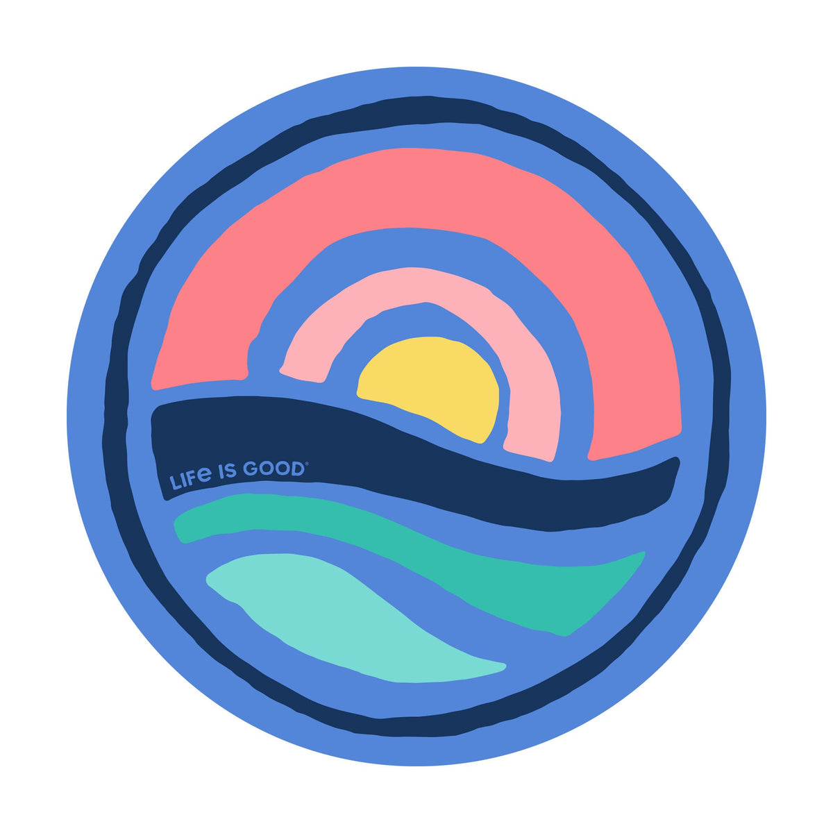 Adult Unisex Sunrise Circle Magnet