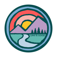 Adult Unisex Sunset Breathe Circle Magnet