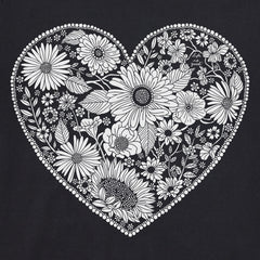 Women's Flowerful Love Long Sleeve Crusher Vee