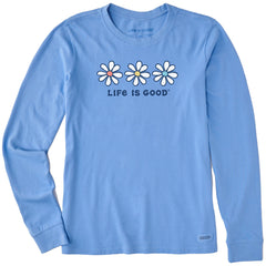 Women's 3 Daisies Long Sleeve Crusher Tee