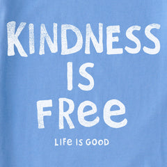 Women's Kindness is Free Long Sleeve Crusher Tee