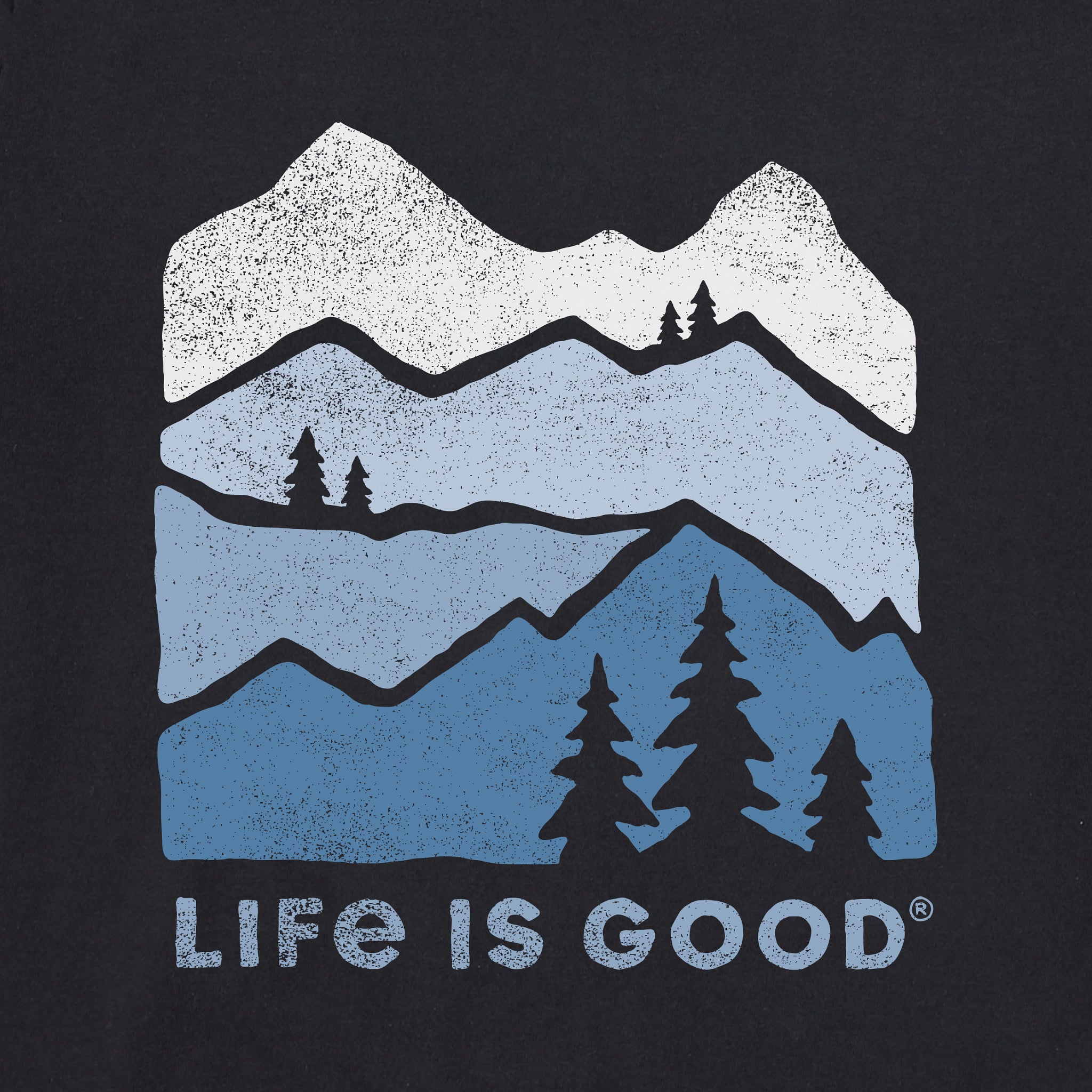 Men's Mountain Silhouette Short Sleeve Crusher Tee