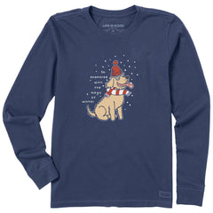 Women's Enamored with the Magic of Winter Long Sleeve Crusher Tee