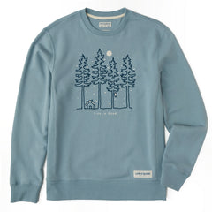 Men's Snowy Woods Simply True Fleece Crew