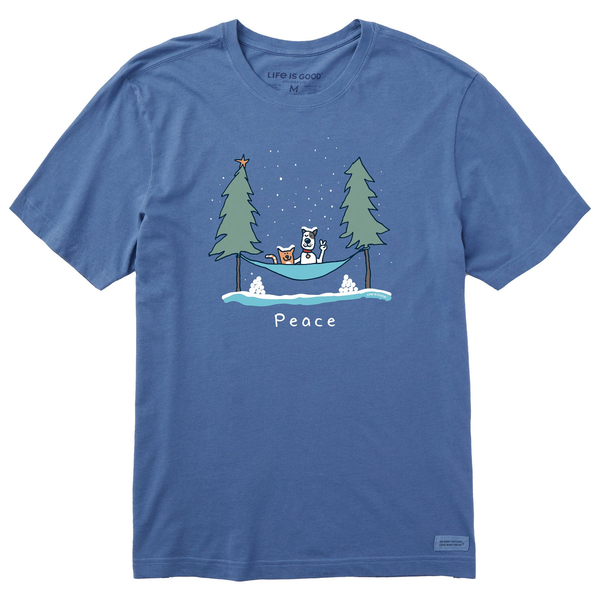 Men's Peace Holiday Hammock Short Sleeve Crusher Tee