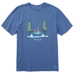 Men's Peace Holiday Hammock Short Sleeve Crusher Tee