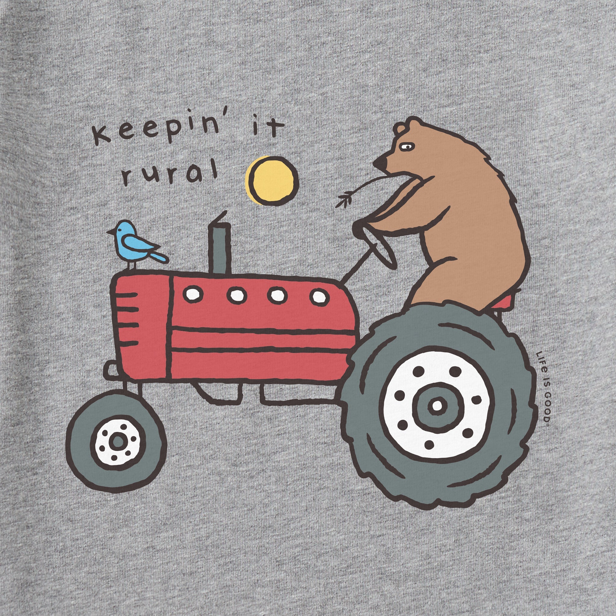 Men's Keepin' it Rural Tractor Long Sleeve Crusher Tee
