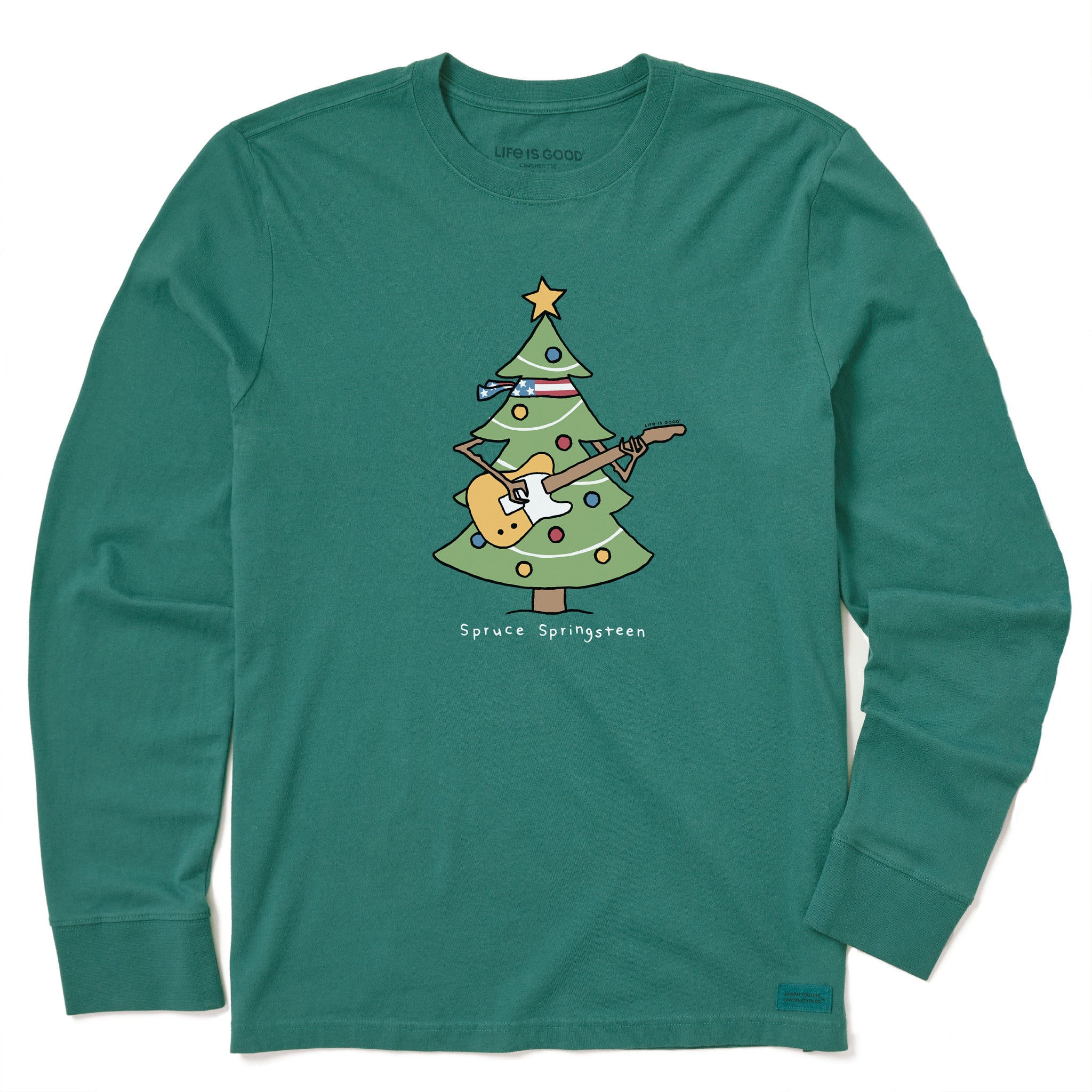 Men's Spruce Springsteen Long Sleeve Crusher Tee
