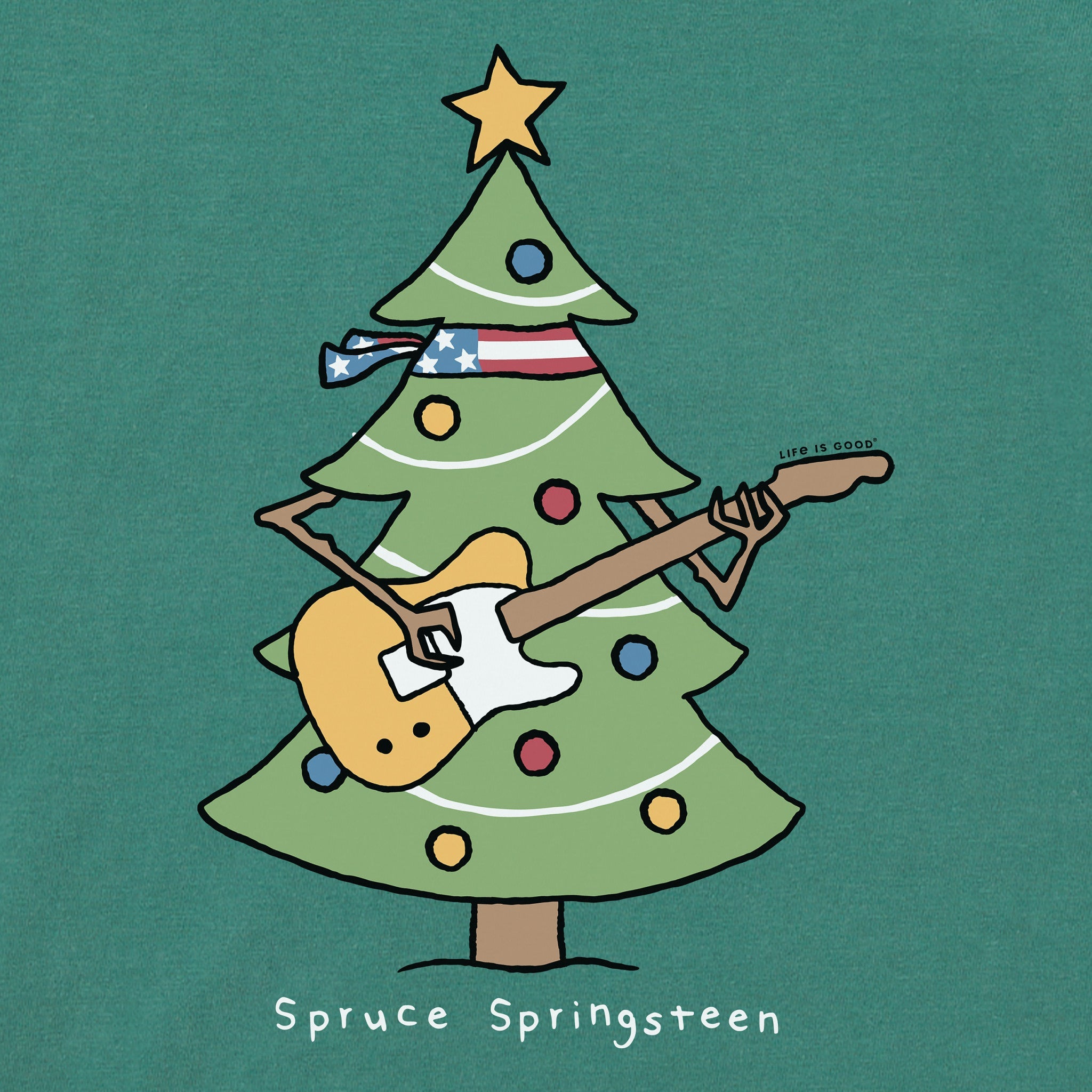 Men's Spruce Springsteen Long Sleeve Crusher Tee