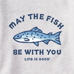 Men's May The Fish Be With You Simply True Fleece Hoodie