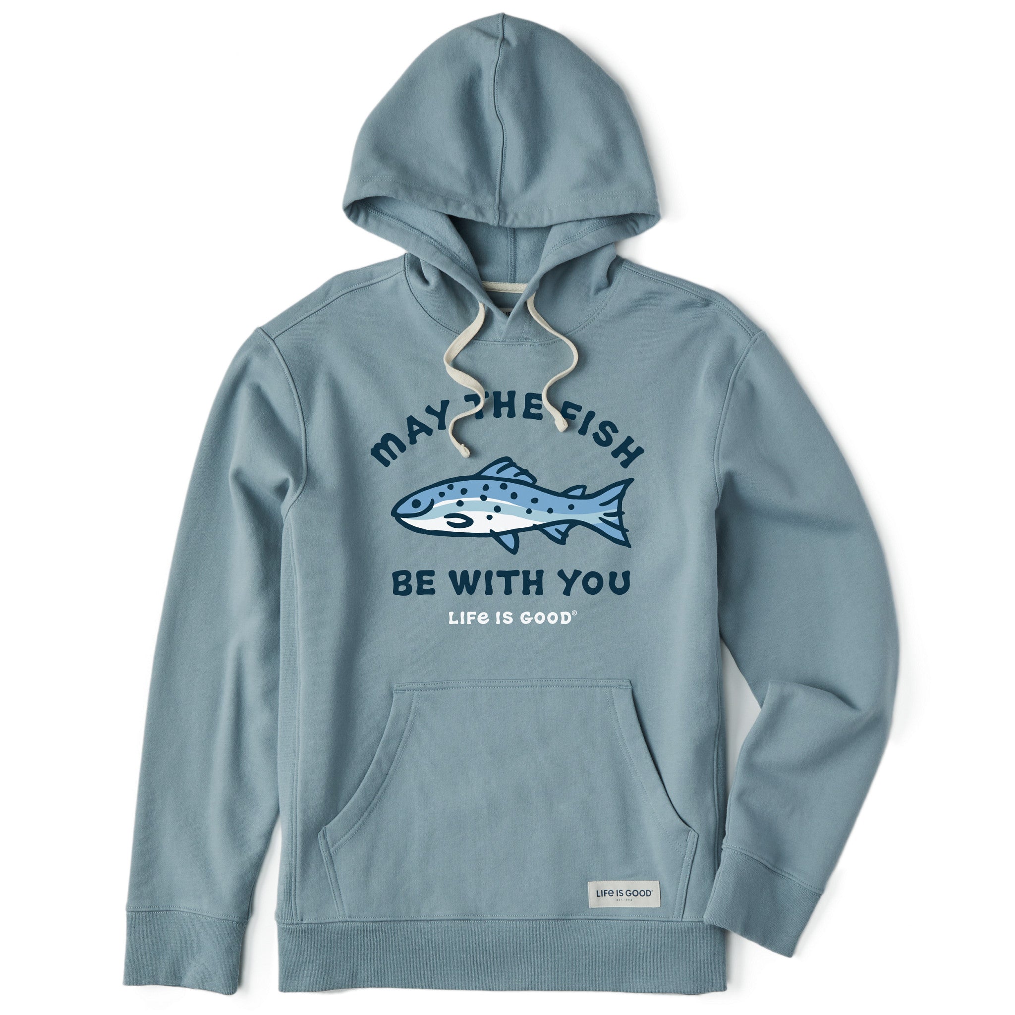 Men's May The Fish Be With You Simply True Fleece Hoodie