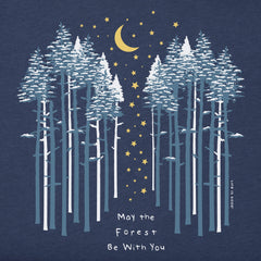 Men's May the Wintery Forest Be With You Short Sleeve Crusher Tee