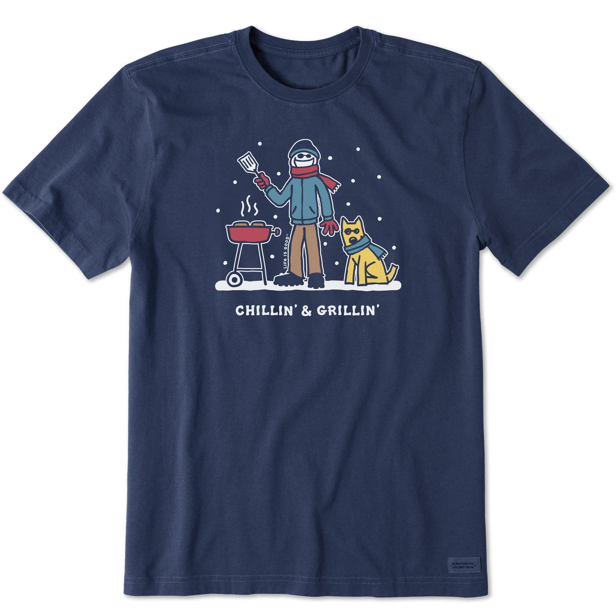 Men's Snowy Chillin' & Grillin' Short Sleeve Crusher Tee