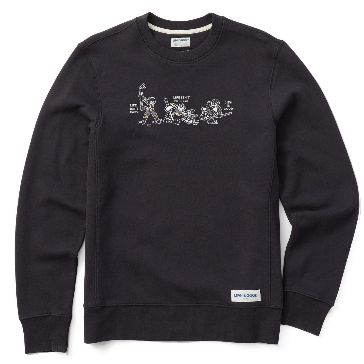 Men's Life Isn't Easy Hockey Simply True Fleece Crew