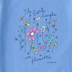 Women's Earth Laughs in Wildflowers Short Sleeve Tee