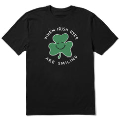 Men's When Irish Eyes Are Smiling Clover Short Sleeve Tee