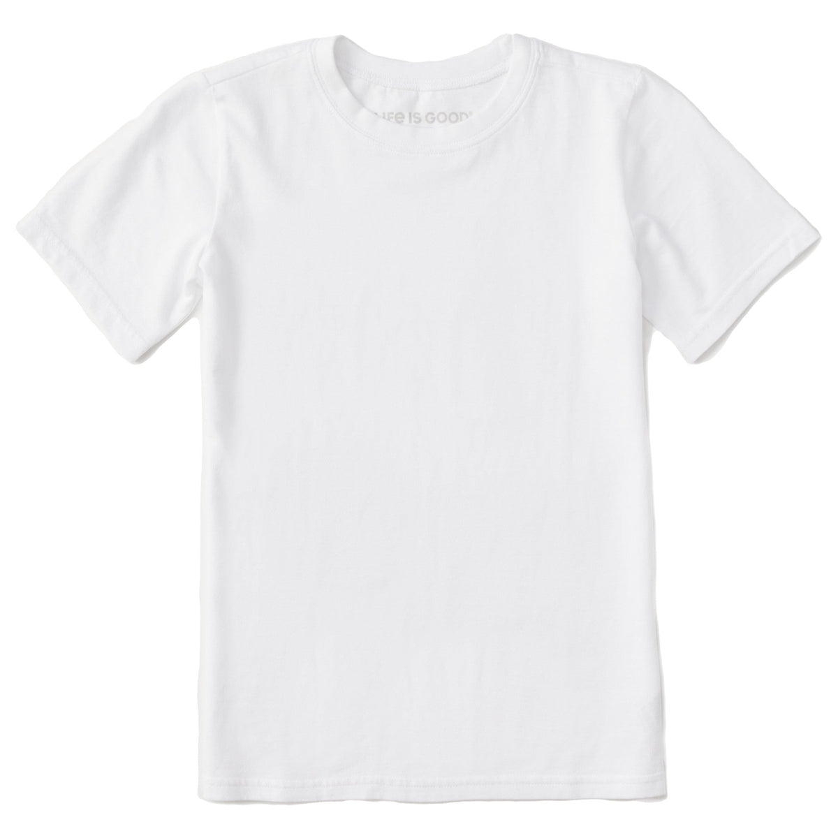Kids Solid Short Sleeve Crusher Tee