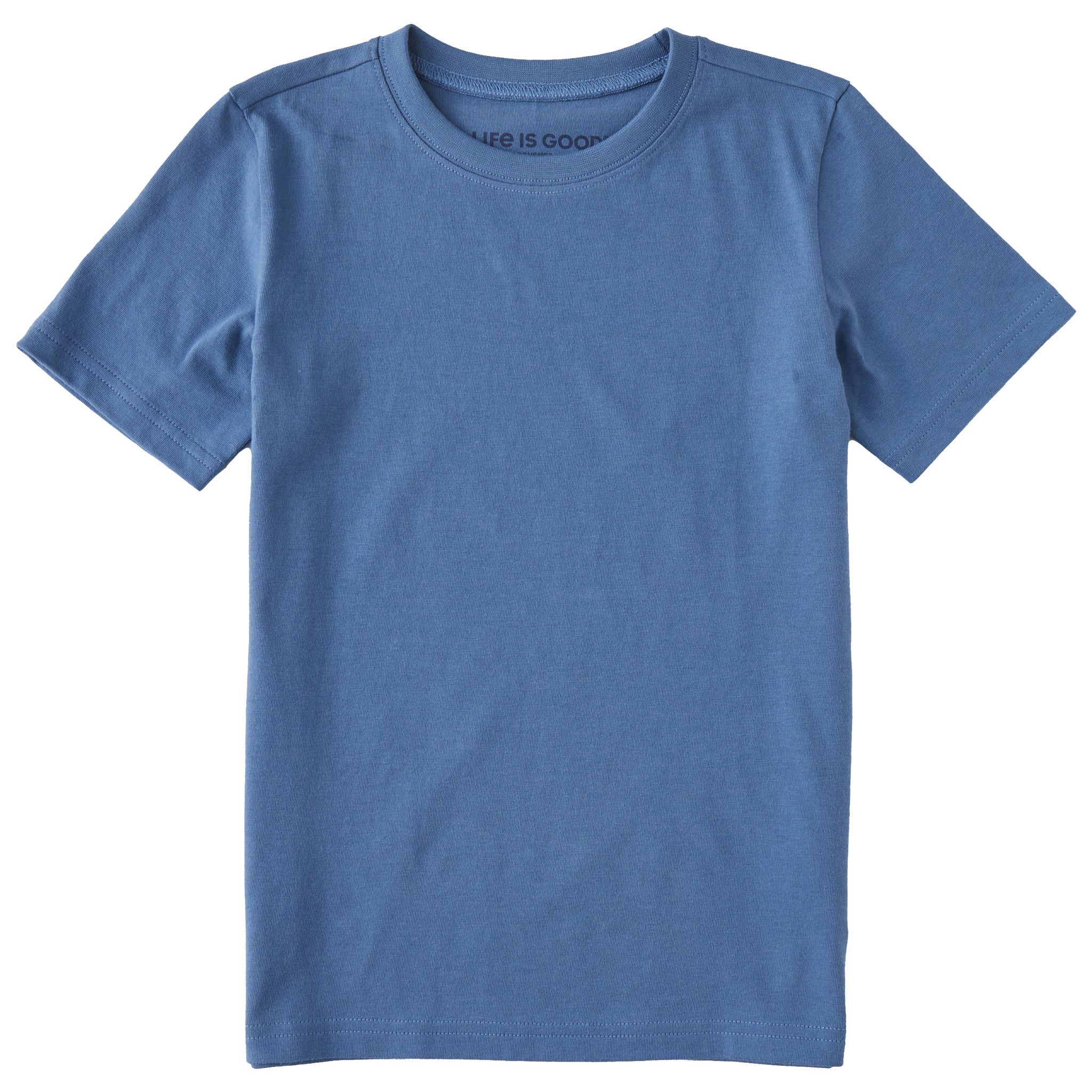 Kids Solid Short Sleeve Crusher Tee