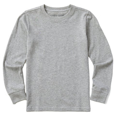 Kids Solid Long Sleeve Crusher Tee
