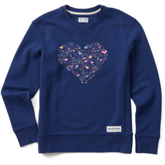 Women's Hearty Heart Simply True Fleece Crew