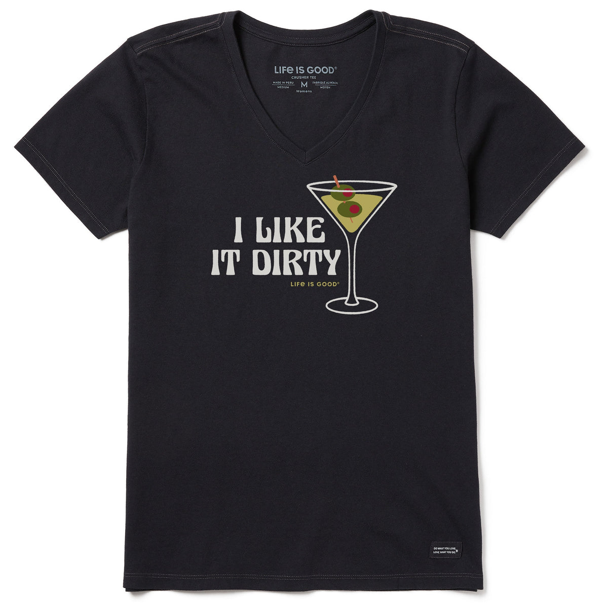 Women's I Like it Dirty Martini Short Sleeve Vee