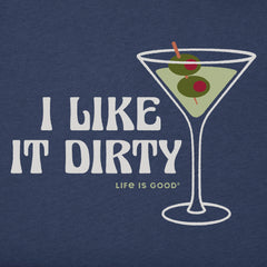 Women's I Like it Dirty Martini Short Sleeve Crusher Boxy Tee