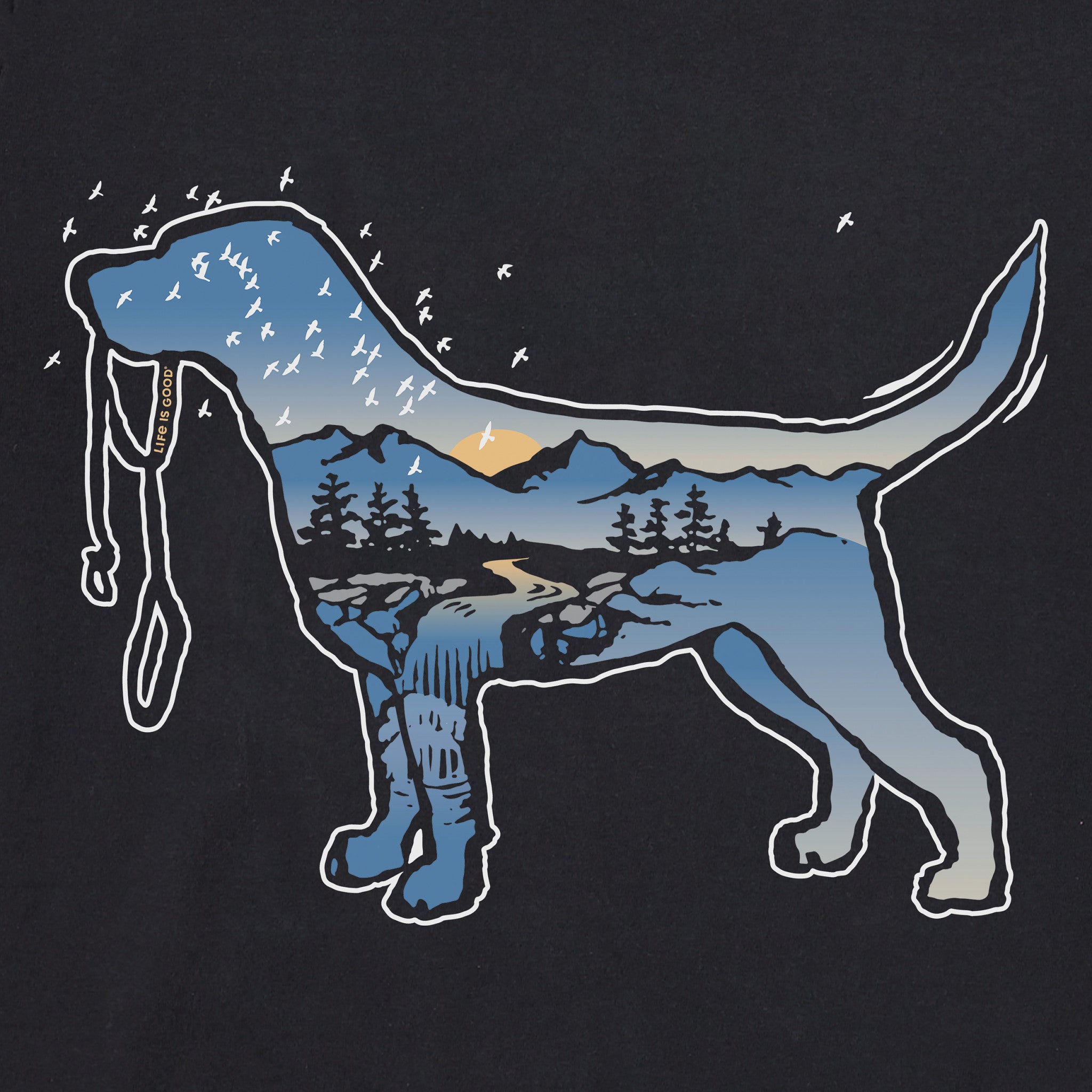 Men's Macro Micro Dogscape Short Sleeve Crusher Tee