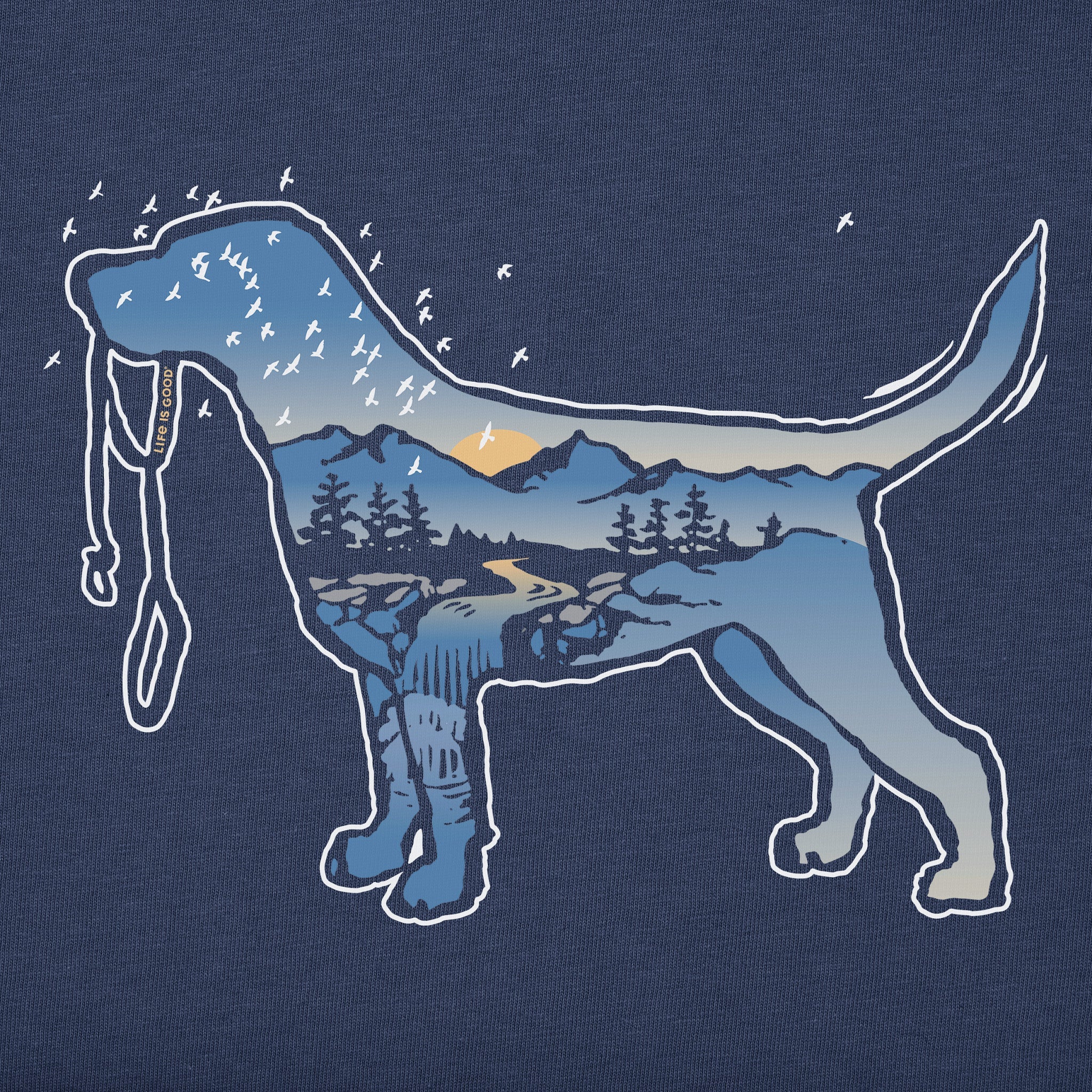 Men's Macro Micro Dogscape Short Sleeve Crusher Tee