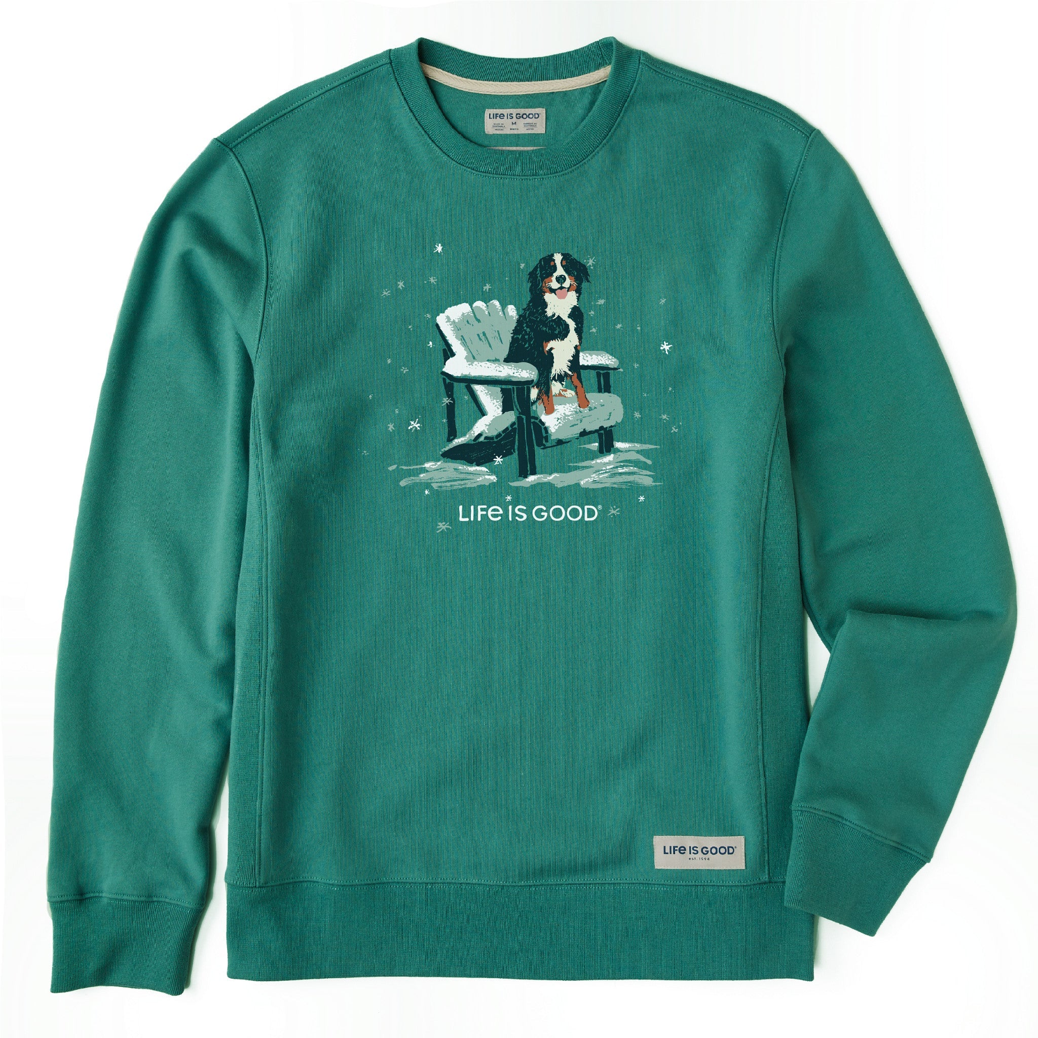 Men's Snowy Adirondack Bernese Simply True Fleece Crew