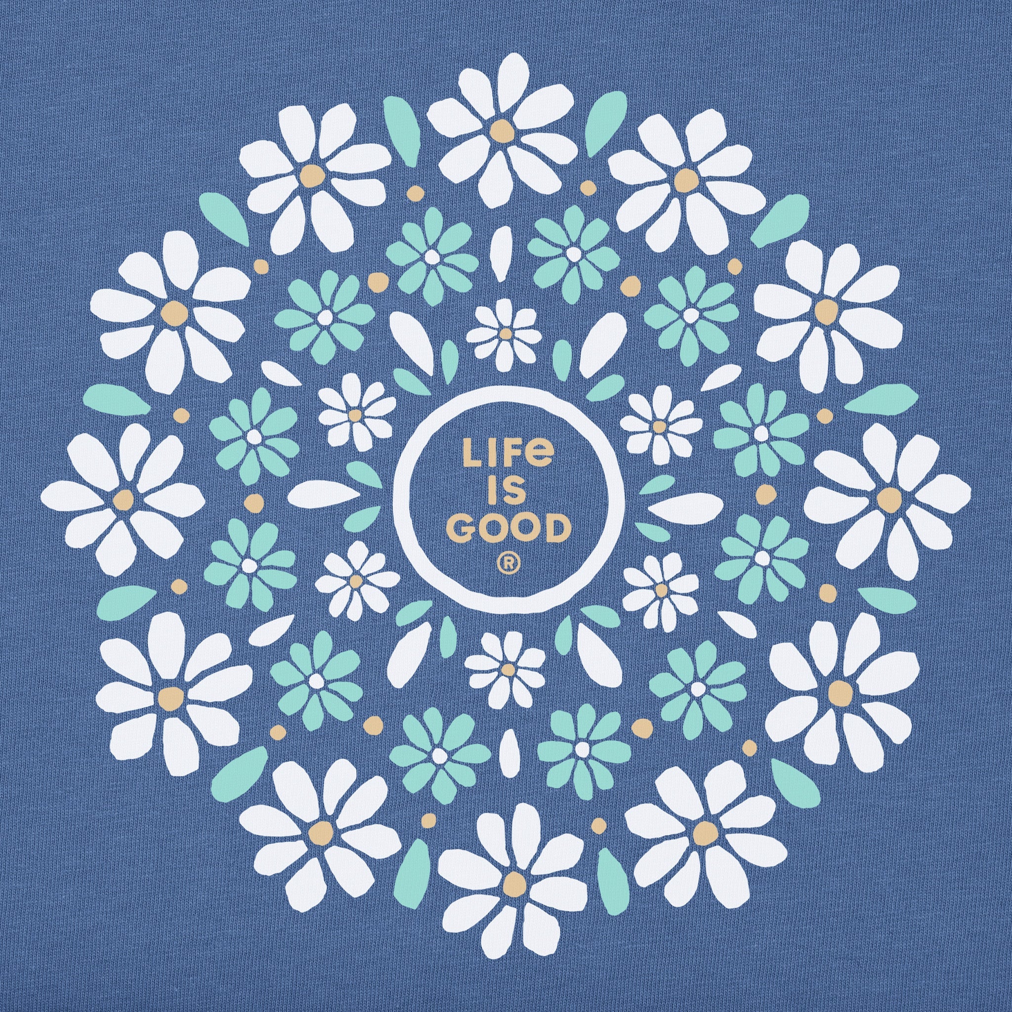 Women's Daisies Mandala Short Sleeve Tee