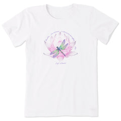 Women's Dragonfly Lotus Breathe Short Sleeve Tee