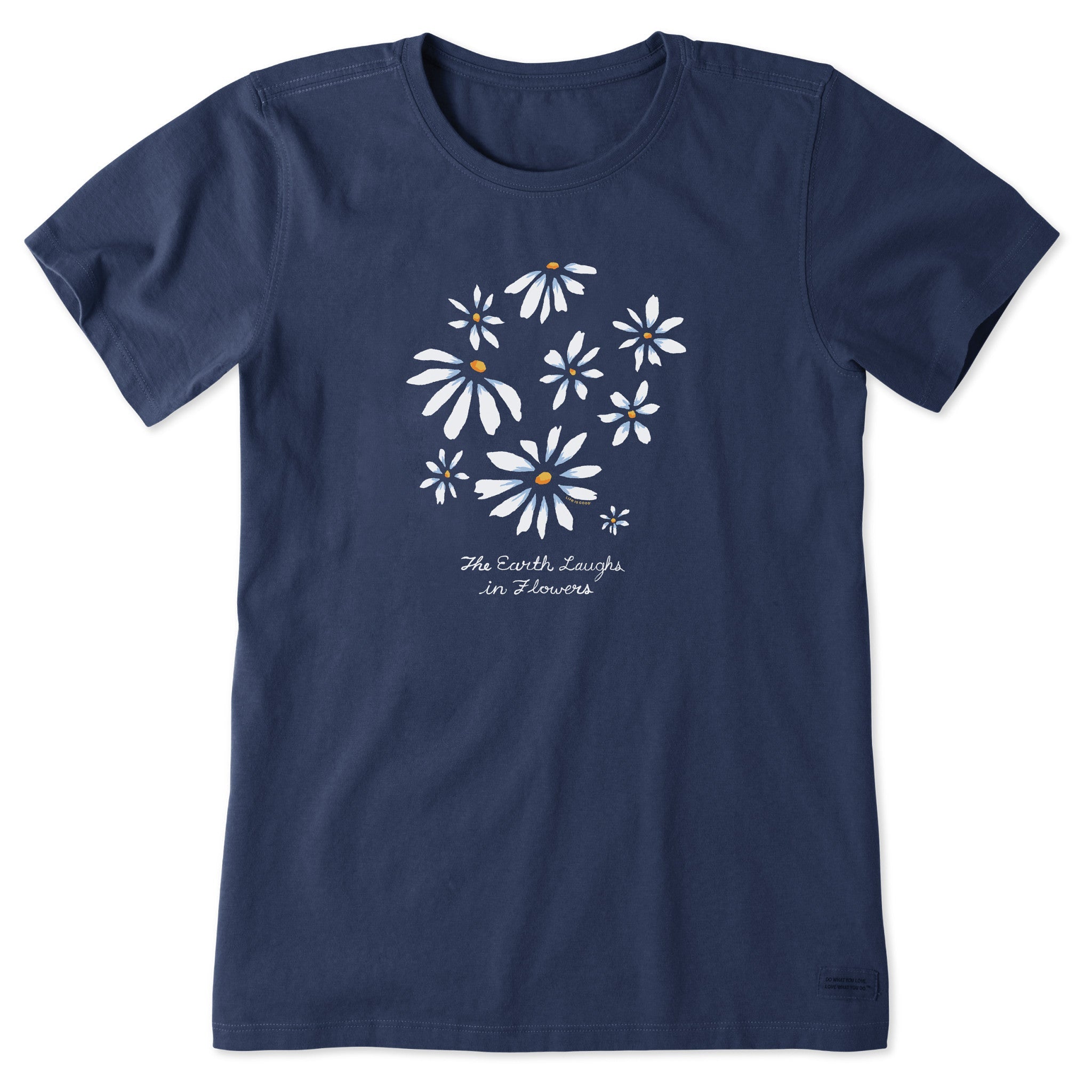 Women's Earth Laughs Daisies Short Sleeve Tee