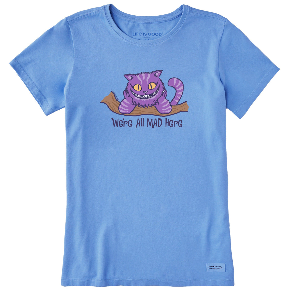 Women's Alice in Wonderland Mad Here Short Sleeve Tee