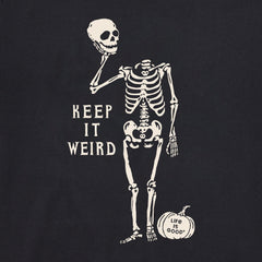 Women's Keep it Weird Skeleton Long Sleeve Crusher Tee