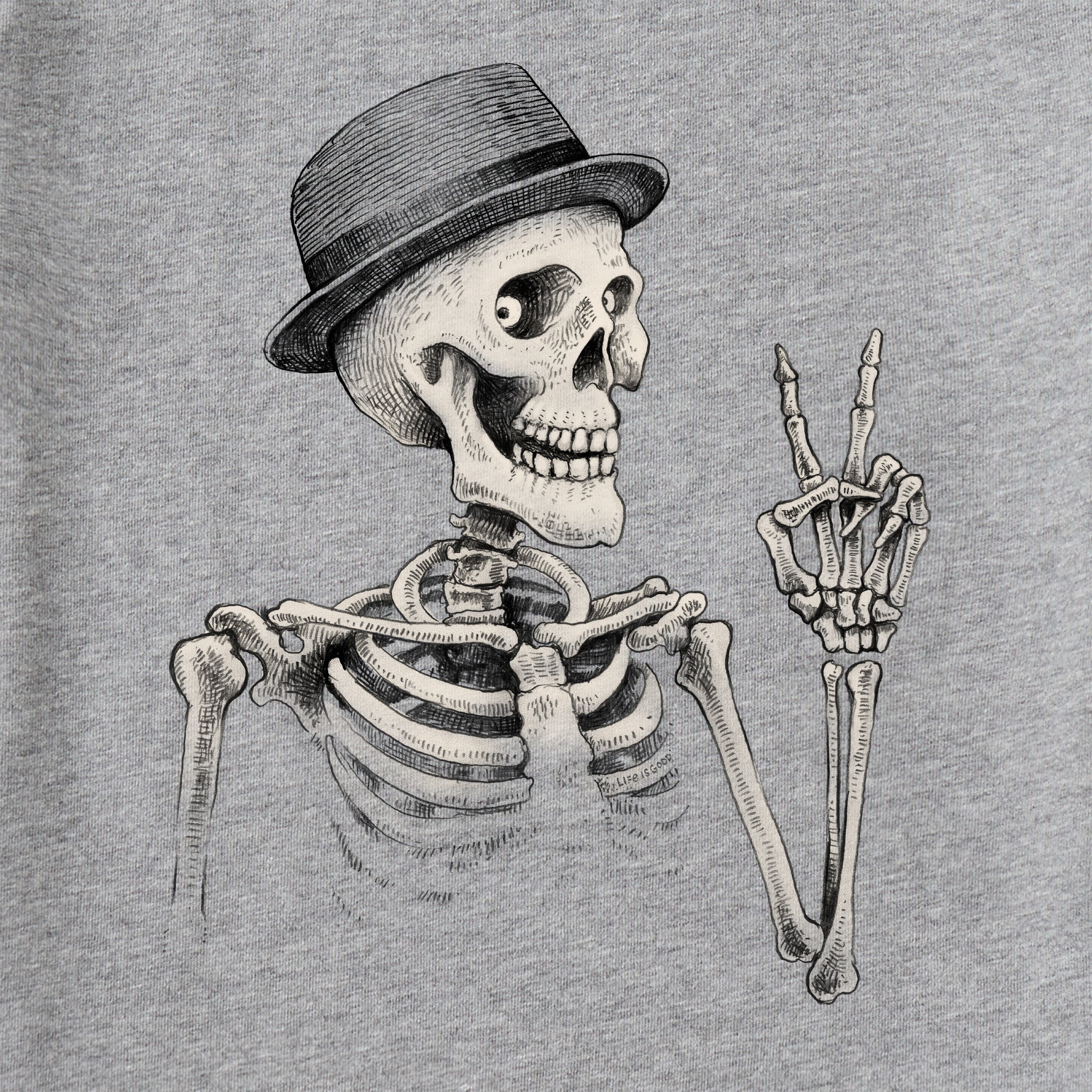 Men's Peaceful Bones Short Sleeve Crusher Tee