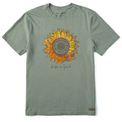 Men's Tie Dye Sunflower Short Sleeve Tee