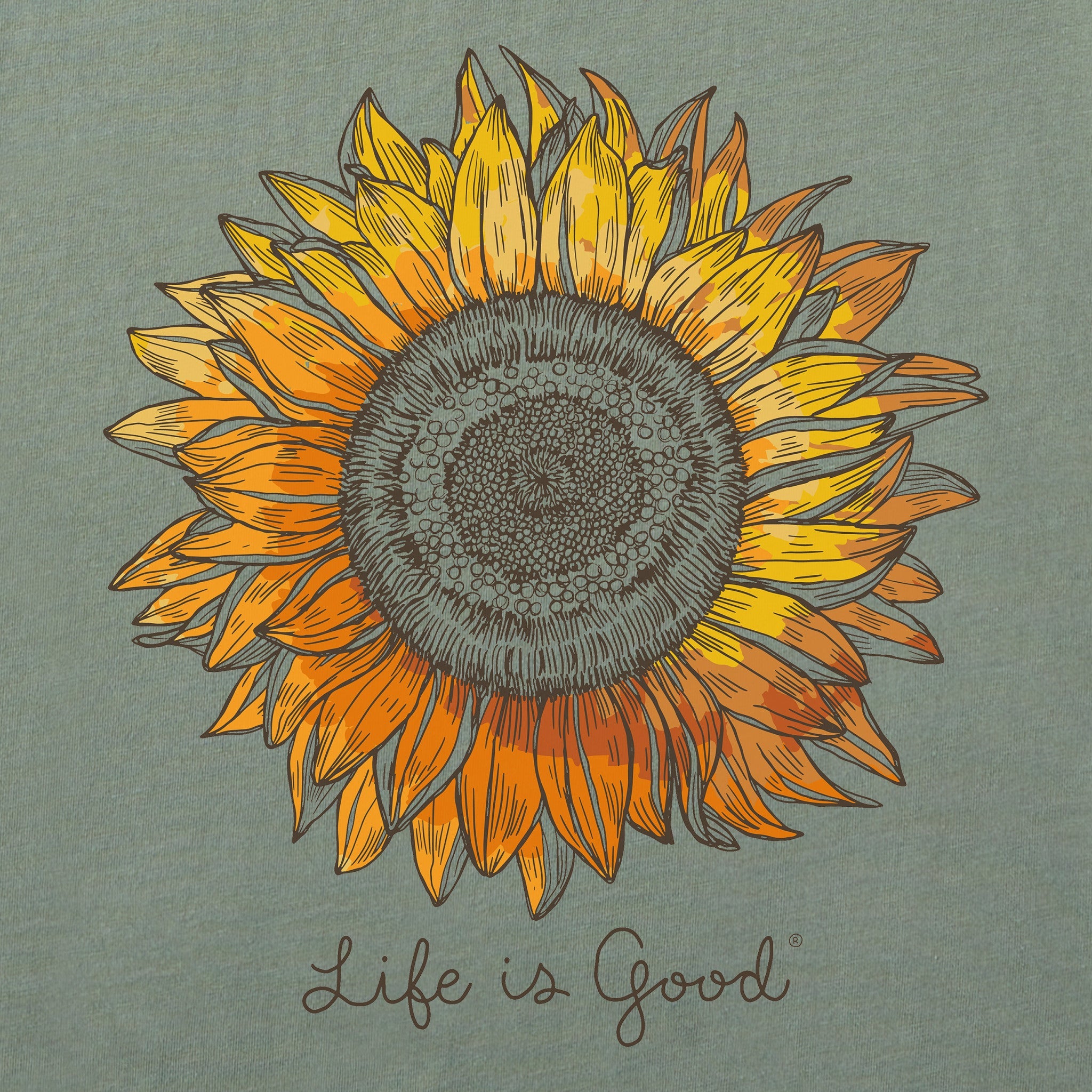 Men's Tie Dye Sunflower Short Sleeve Tee