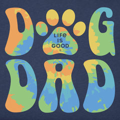 Men's Tie Dye Dog Dad Short Sleeve Tee
