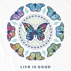 Men's Tie Dye Butterfly Mandala Short Sleeve Tee
