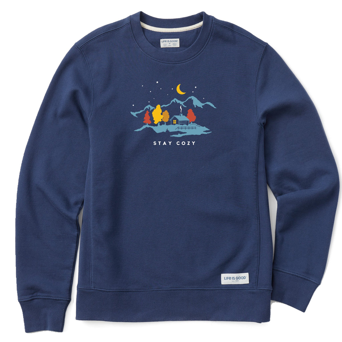 Men's Stay Cozy Cabin Simply True Fleece Crew