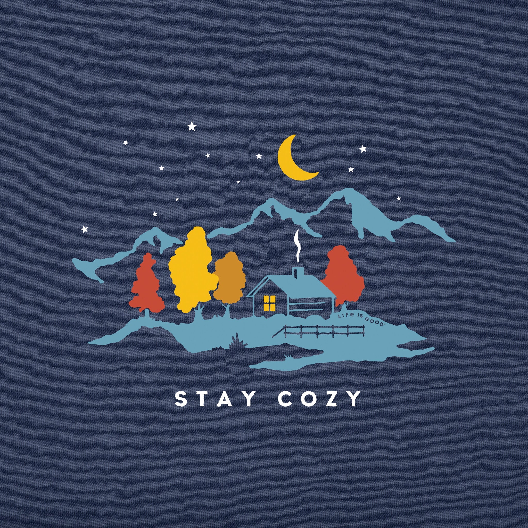 Men's Stay Cozy Cabin Long Sleeve Crusher Tee