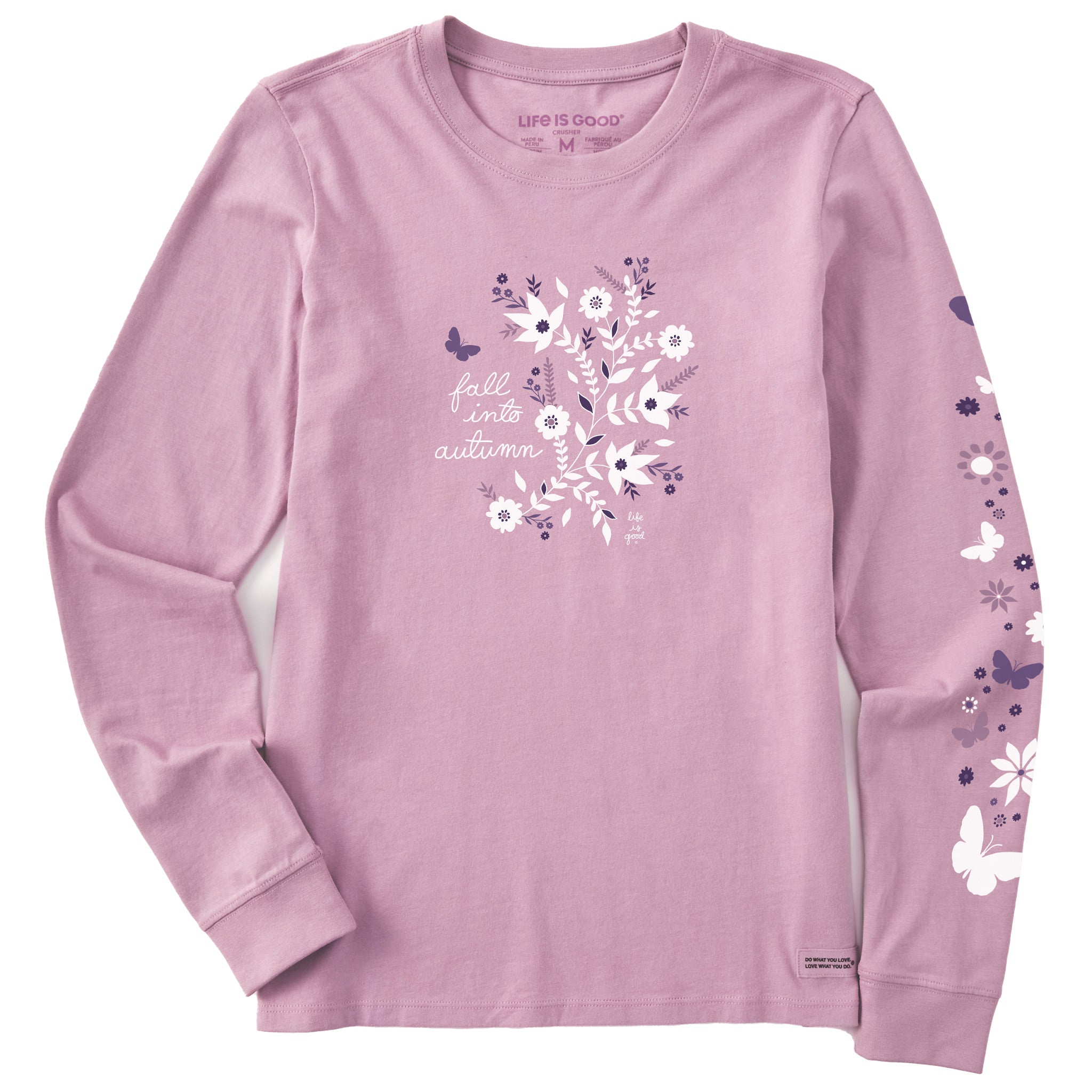 Women's Fall Into Autumn Long Sleeve Crusher Tee