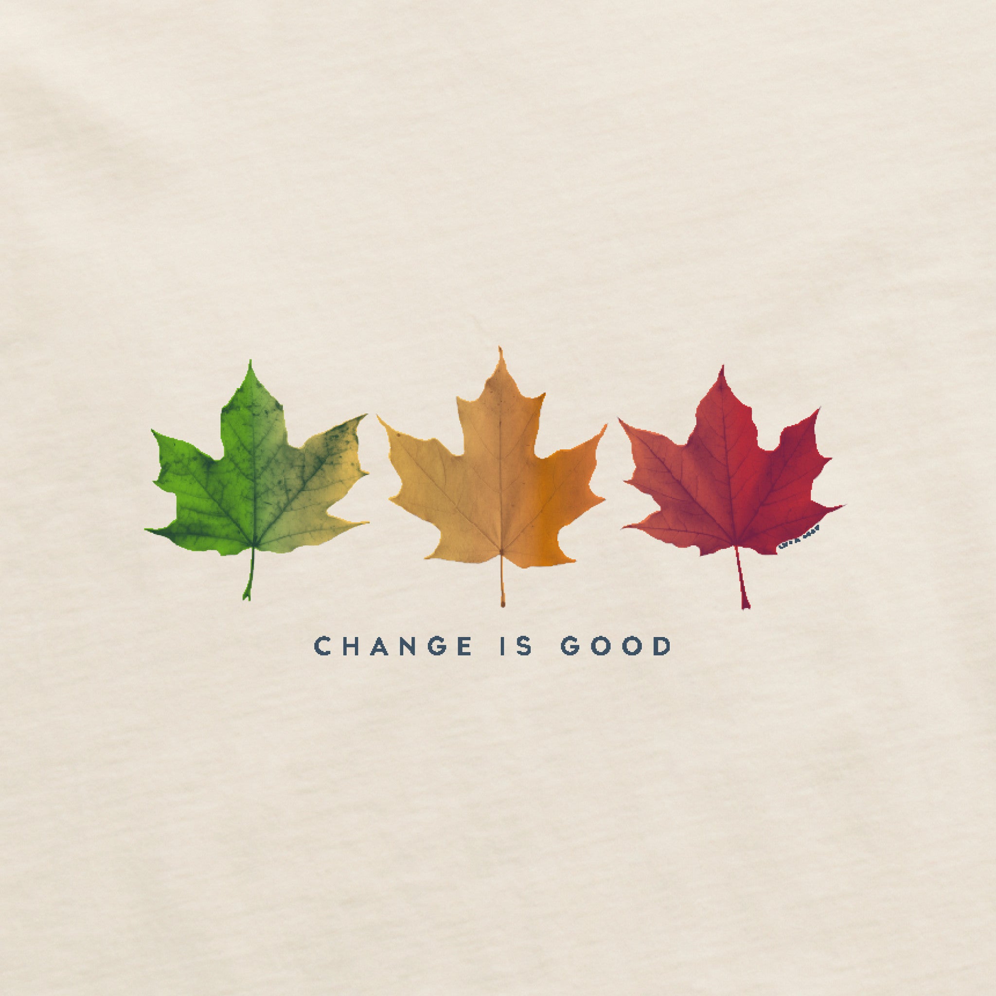 Women's Change is Good 3 Leaves Short Sleeve Crusher Vee