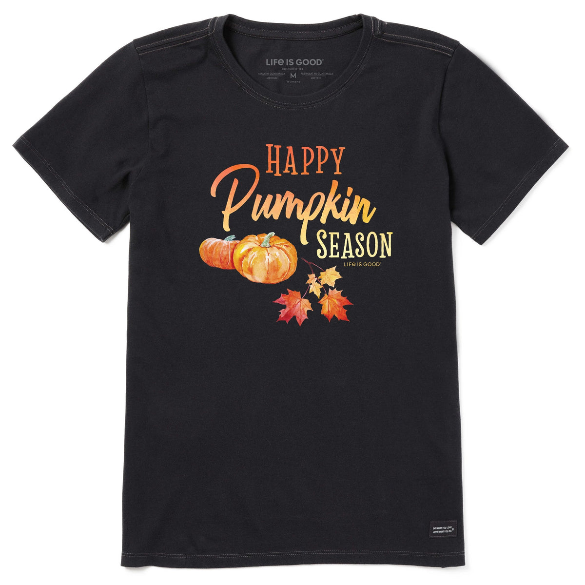 Women's Happy Pumpkin Season Short Sleeve Crusher Tee