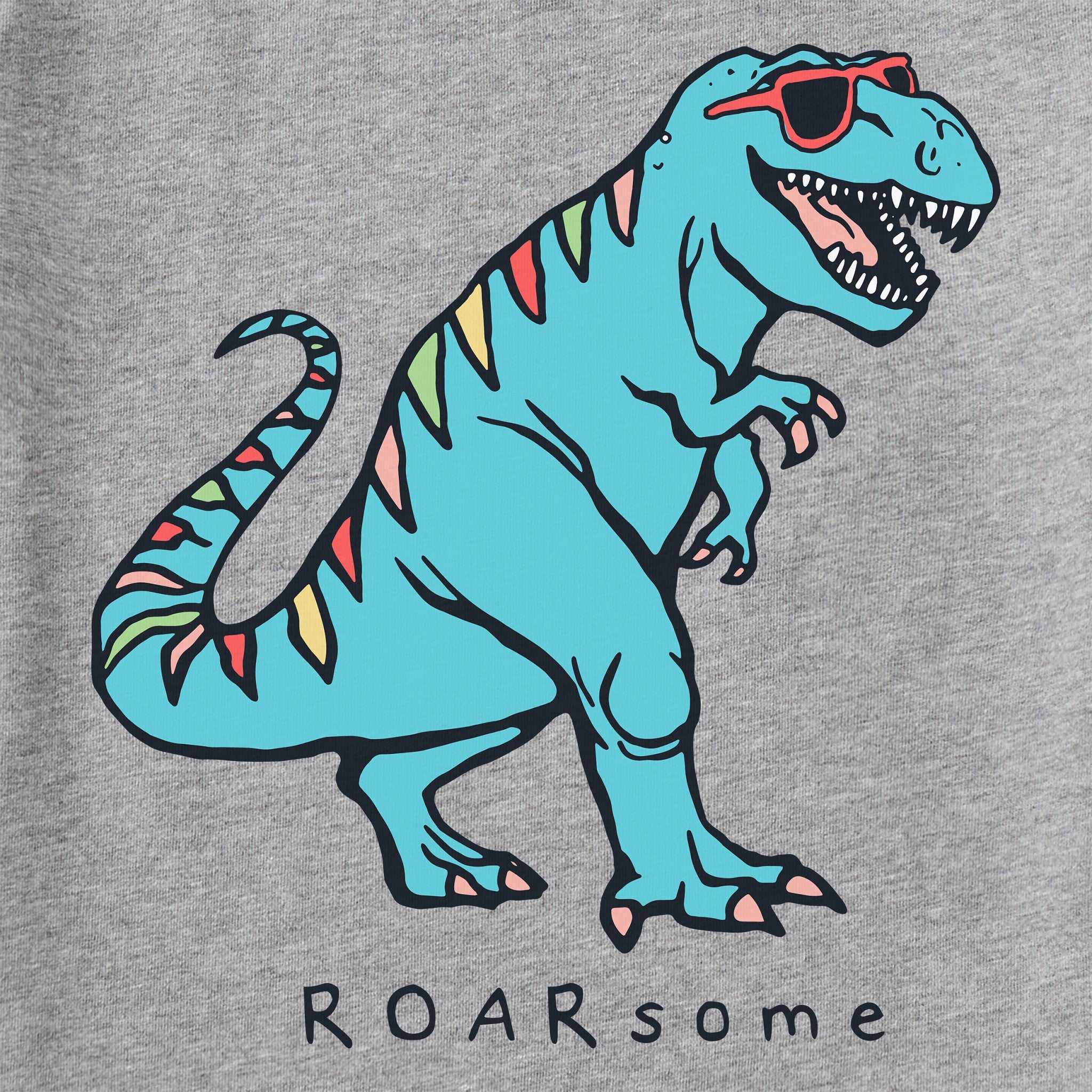 Kids Rad Roarsome Dino Short Sleeve Crusher Tee
