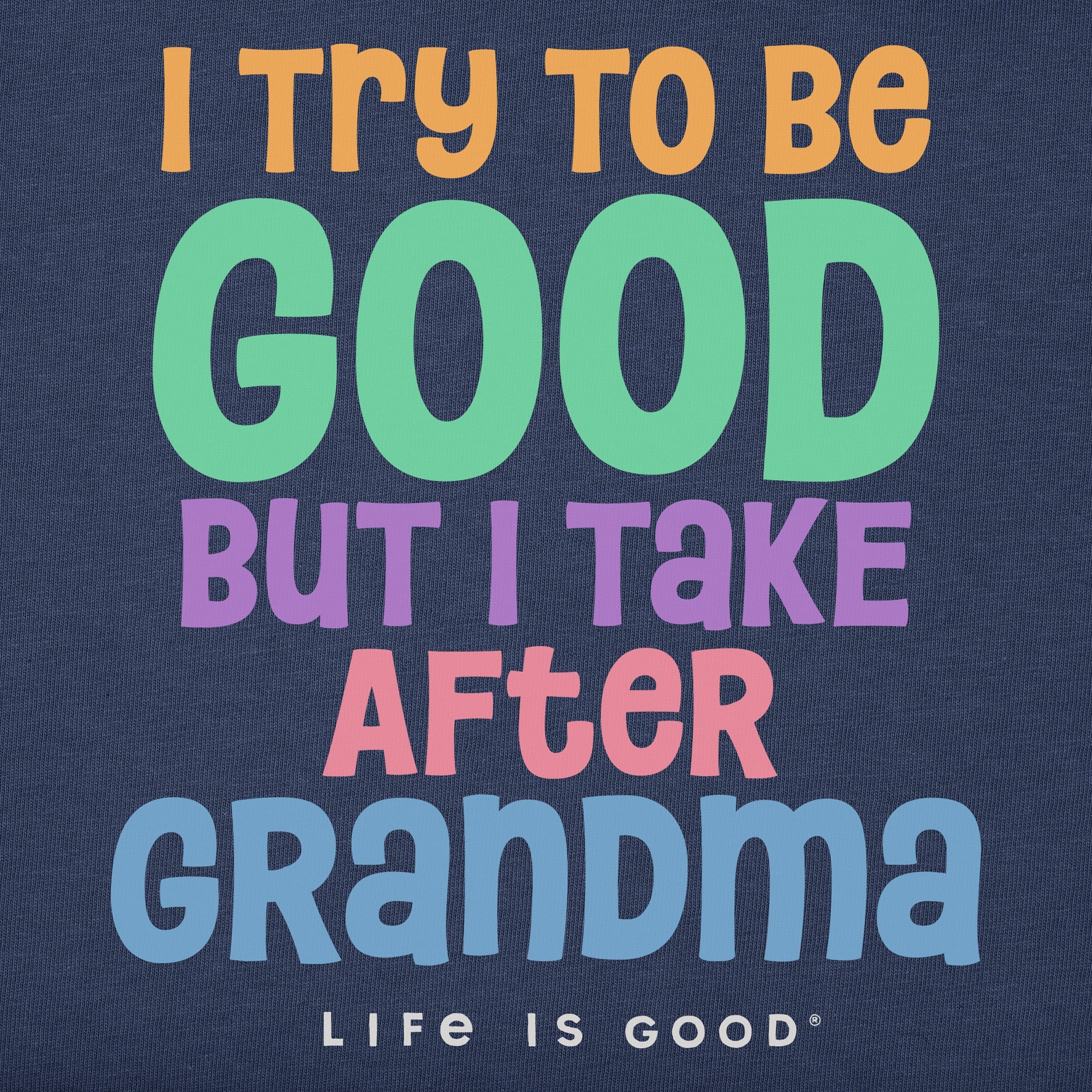 Kids Good Grandma Short Sleeve Crusher Tee