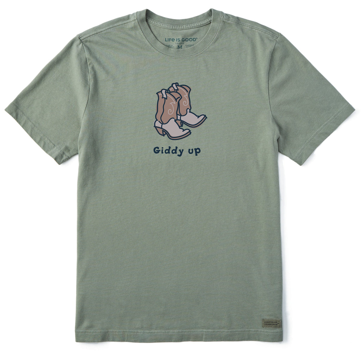 Men's Giddy Up Cowboy Boots Short Sleeve Tee