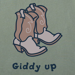 Men's Giddy Up Cowboy Boots Short Sleeve Tee