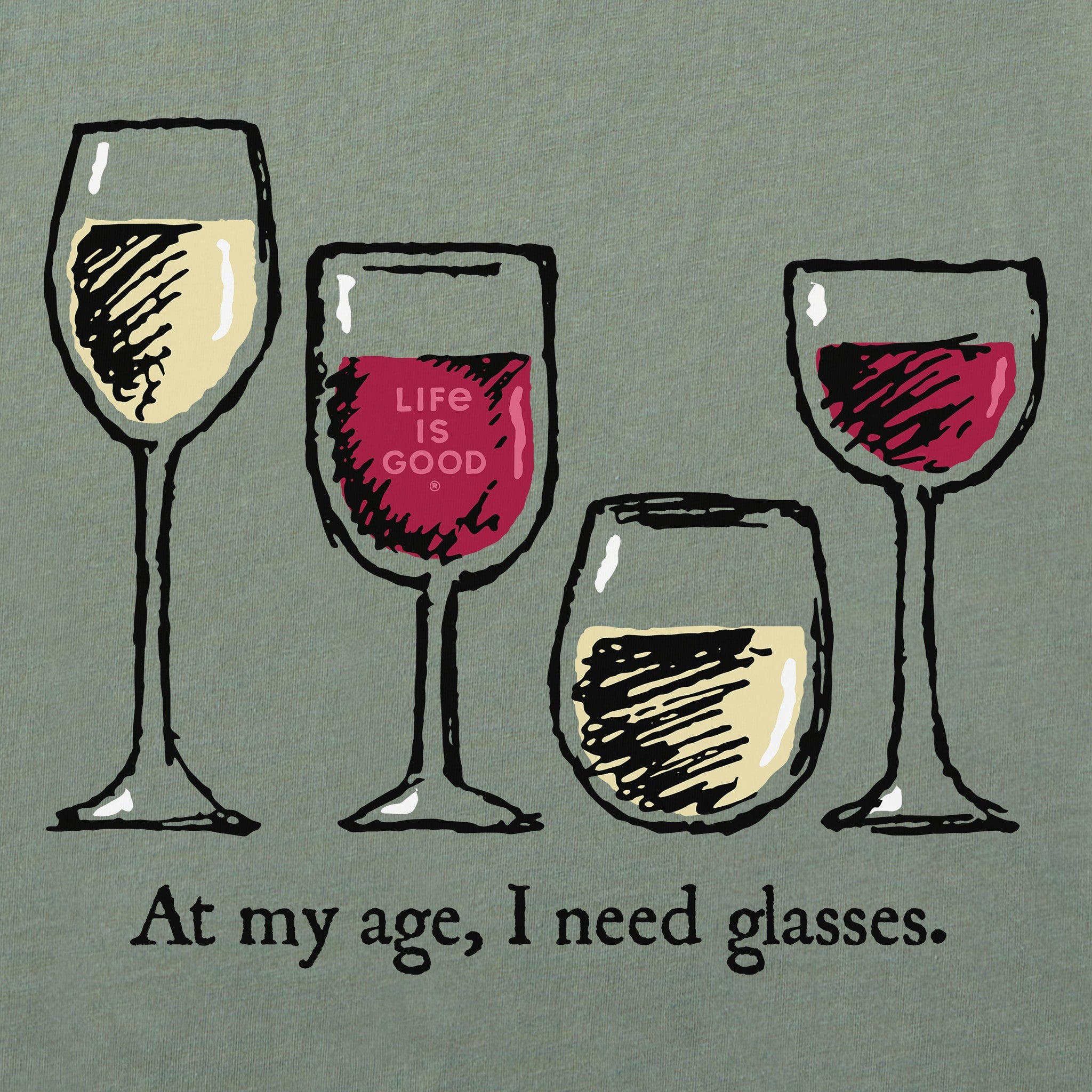 Men's I Need Wine Glasses Short Sleeve Tee